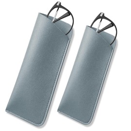 [LJJDBZYD] Glasses Case, Eyeglass Case, Sunglasses Case, Glasses, Fashionable Case, Eyeglass Cover, Thin, Lightweight, Compact, Men's, Women's, Stylish, Portable, Cute, (1 Large + 1 Small), Light