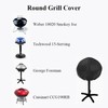 1Pcs BBQ Grill Cover, 50x45cm Waterproof Round Barbecue Grill Cover