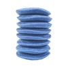 Polyte Microfiber Detailing Wax Applicator Pad, 8 Pack (Blue, 5