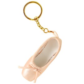 URTERYSER Fashion Keychain, Elegant Pointe Shoes Keyring Ballet Accessories Ballet Shoe Keychains, 8.00 * 5.00 * 2.00CM