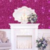 VEELIKE Sparkle Hot Pink Chunky Glitter Peel and Stick Wallpaper