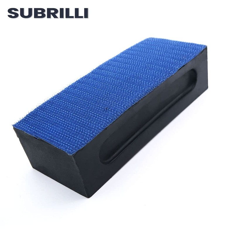 SUBRILLI Diamond Hand Polishing Pads with Backing Pad for Glass