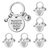 6Pcs Fitness Gym Charm Keyring Fitness Instructor Gift Appreciation Gifts