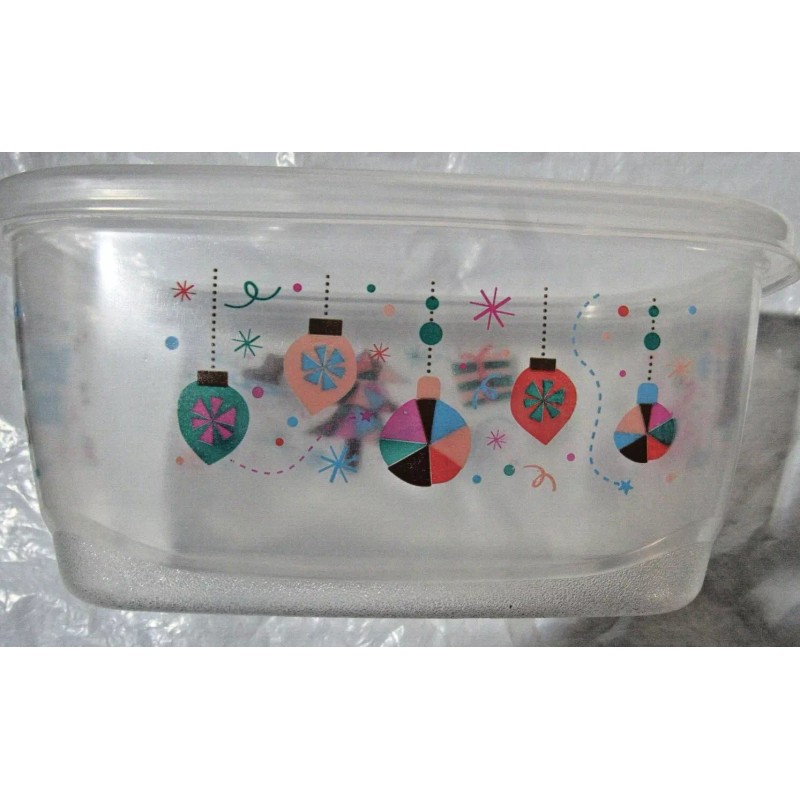 GLAD Limited Edition Christmas Holiday Plastic Storage Container 2 Pack