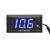 Universal LCD Motorcycle Voltmeter Ultra Thin Waterproof Voltmeter with Left