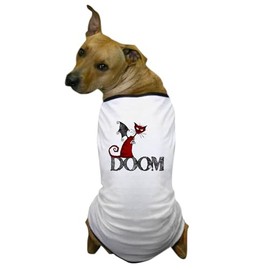 CafePress Doom Kitty Dog T Shirt Dog T-Shirt, Pet Clothing, Funny Dog Costume