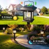 Icnice Solar Pathway Lights Outdoor, 6 Pack Bright Solar Lights