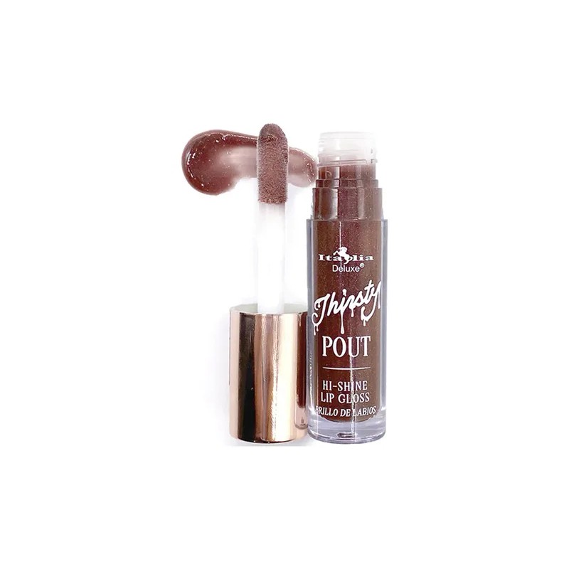 Labial Lip Gloss Thirsty Pout Hi-shine Italia Deluxe Acabado Brillo