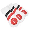 3PCS PU Leather Waterproof Thicken Lining Golf Putter Head Cover