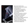 GUSTO Pack of 12 Visor Transparent Mask for Nose and