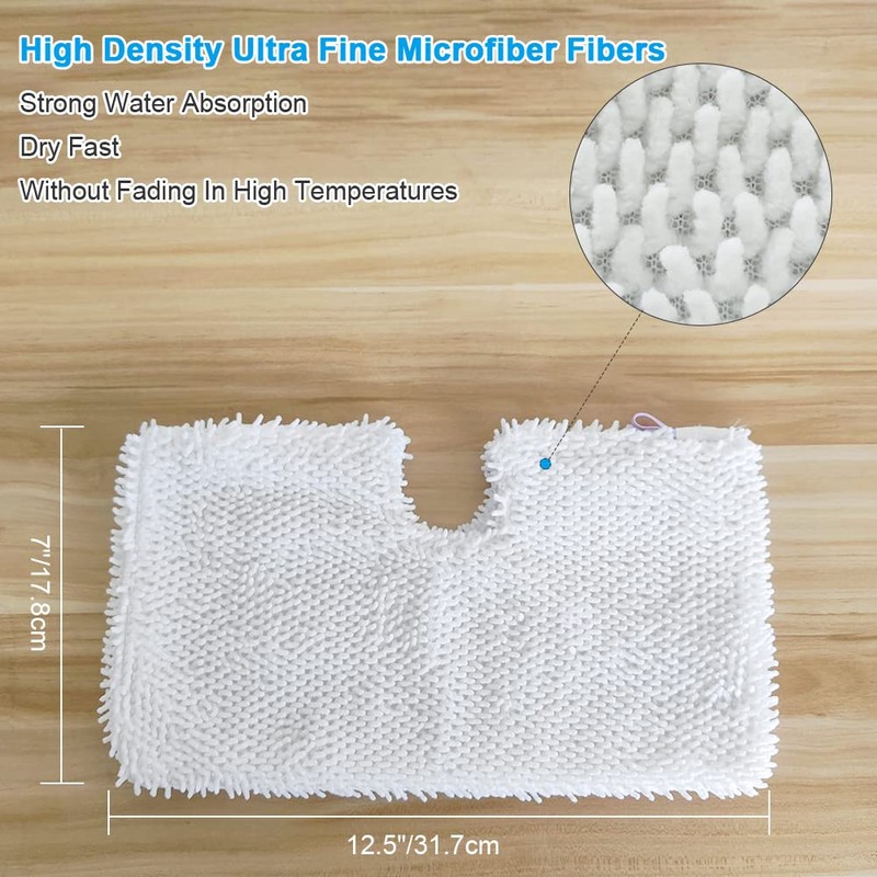 Fushing Household Microfiber Replacement Cleaning Pads for Shark Steam Pocket
