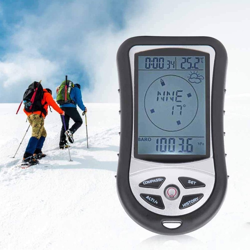 MAGT Altimeter, 8 in 1 Handheld Altimeter Thermometer Electronic Navigation
