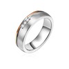 Trilani Female Stainless steel Zirconia (CZ) Band Ring