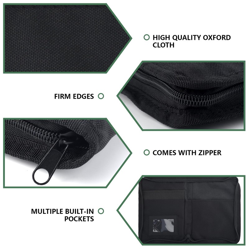 Car Registration & Insurance Holder, Glove Box Compartment Organizer Bag