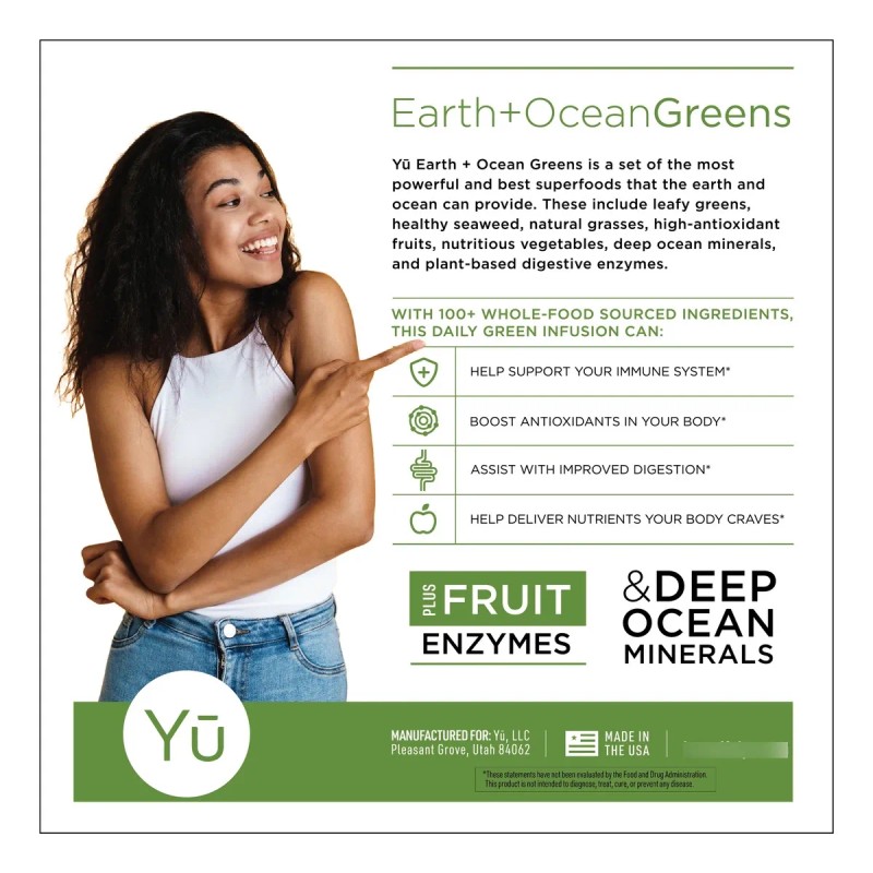 Yu Earth + Ocean Greens 30 Porciones