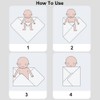 Exemaba Unisex Baby Swaddle Blanket with Hat Set Newborn Swaddle