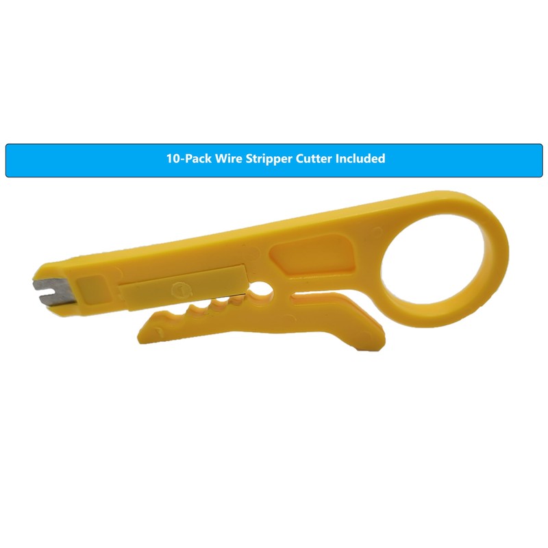 Micro Connectors, CAT 6 Unshielded Punch Down Keystone Jack with