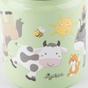 Stainless Steel Water Bottle, 400 ml, Children's Farm Motif