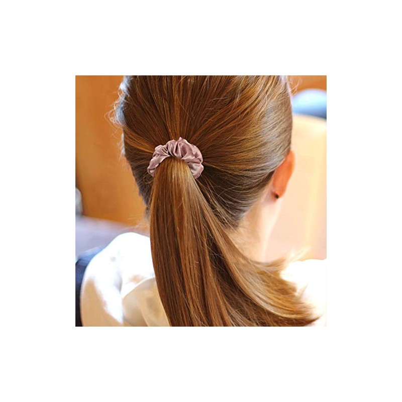 Hanaive 48 Gomas Elásticas de Pelo de Satén Coletero de