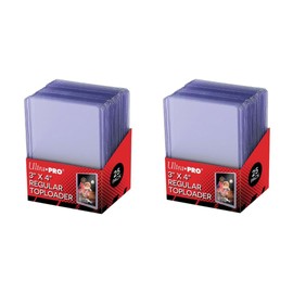Ultra Pro Protector de tarjetas supertransparente de 3 x 4 pulgadas, 25 unidades por paquete, 2 paquetes