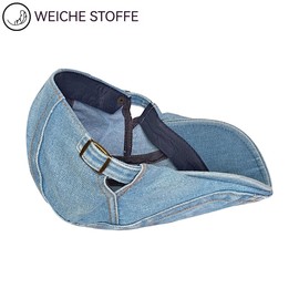 HIQIU Flat Cap Men's Denim Cotton Peaked Cap, Unisex Flat Cap Ivy Driving Cabbie Newsboy Cap, A1# Light Blue