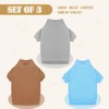 3 Pack Dog Sweaters for Small Dogs, Fleece Dog Sweater