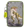 Depesche 11758 Dino World Reflector - Filled 3-Compartment Pencil Case