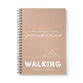 KNDRD Walking, Hiking, & Fitness Logbook – Daily Fitness Journal for wellness and reflection – Track Progress, Reflect, and Stay Motivated. – Great gift for walking, hiking, fitness, & wellness.