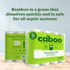 Caboo Tree Free Toilet Paper, Septic Safe Toilet Tissue, Non
