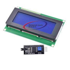LCD HD44780 2004 4x20 Serial LCD Black Character Blue Backlight Display Board IIC PCF8574T I2C Adapter Converter