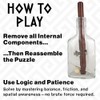 True Genius - Grecian Glass Bottle Disentanglement Brainteaser Puzzle, Logic