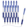 M&G Ballpoint Pen 0.5mm, 12pcs Retractable Fine Point Blue Ink