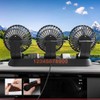 XPJBKC Car Fan, Three-Head USB Fan Car, 12 V Fan,