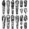 46 Sheets Full Arm Temporary Tattoos Waterproof For Men(L22.8“xW7”), Fake