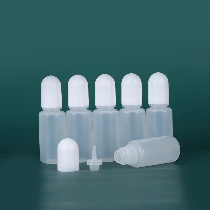 lasenersm 20 Pieces 10ml LDPE Plastic Thin Tip Dropper Bottles