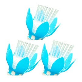 MAGIC POOL FOUNTAIN Water Powered Swimming Accessory Sprinkler Aerates with Color Changing LED Light Bulb for Use with 1.5 Inch Outlets (3 Pack)