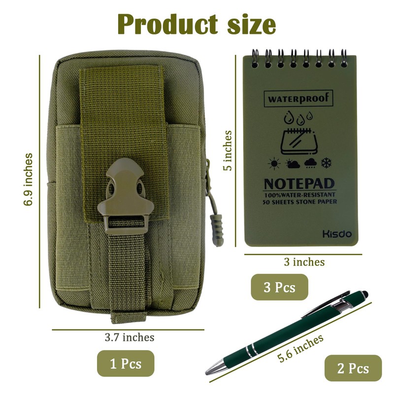 Chanumetal 6 Pcs Waterproof Notebook, 3 X 5 Inch Write