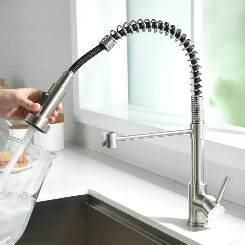 Kitchen Faucet, Kitchen Faucets with Pull Down Sprayer Sus304 Stainless