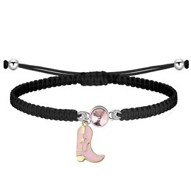 FUSTMW Cowgirl Boot Bracelet Horse Lover Gifts for Horse Rider Owners Cowgirl Jewelry Horse Cowgirl Gifts Equestrian Gifts, Large, Copper, no gemstone