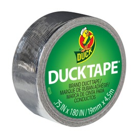 Mini Duck Tape .75" Wide 15 Feet Roll-Chrome