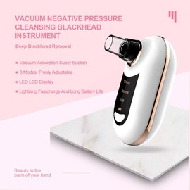 Newest Blackhead Remover Pore Vacuum,Facial Pore Cleaner-5 Suction Power,5 Probes,USB Rechargeable Blackhead Vacuum Kit for Adult