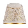 Lamp Shade E27 E26 White Carved Flower Pattern Iron Modern