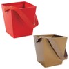 Cardboard Buckets with Ribbon Handle Kit Gold & Red -