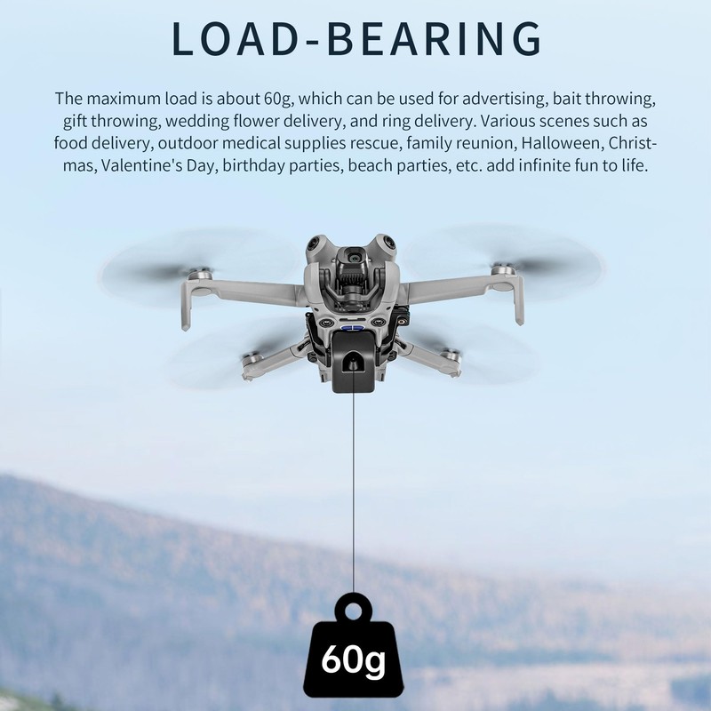 DROXUANK Airdrop System For Dji Mini 4 Pro Drone Accessories,Thrower