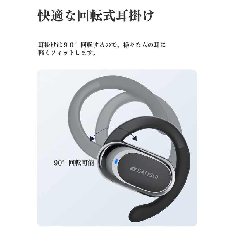 SANSUI サンスイ ワイヤレスイヤホン bluetooth イヤフォン ブルートゥース Bluetooth V5.4 ノイズキャンセリング 自動ペアリング