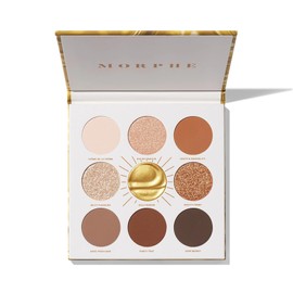 Morphe Rich & Foiled Eyeshadow Palette - Gold Seeker - Ultra-Pigmented Metallics for Bold, High-Impact Eye Looks (0.35 oz)