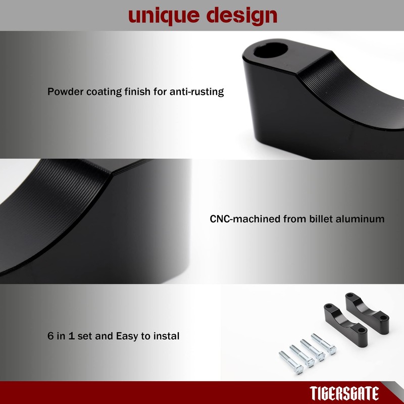 TIGERSGATE Black 21 inch 23 inch 26 inch Front Fender