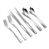 Lemeya 24-Piece Silverware Set with Steak Knives,Forged 18/10 Stainless Steel
