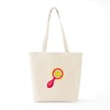 CafePress Baby Rattle Toy Tote Bag Reusable Natural Beige Canvas