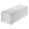 Mujin Ryohin Polypropylene Small Item Storage Case Half Medium 83831820